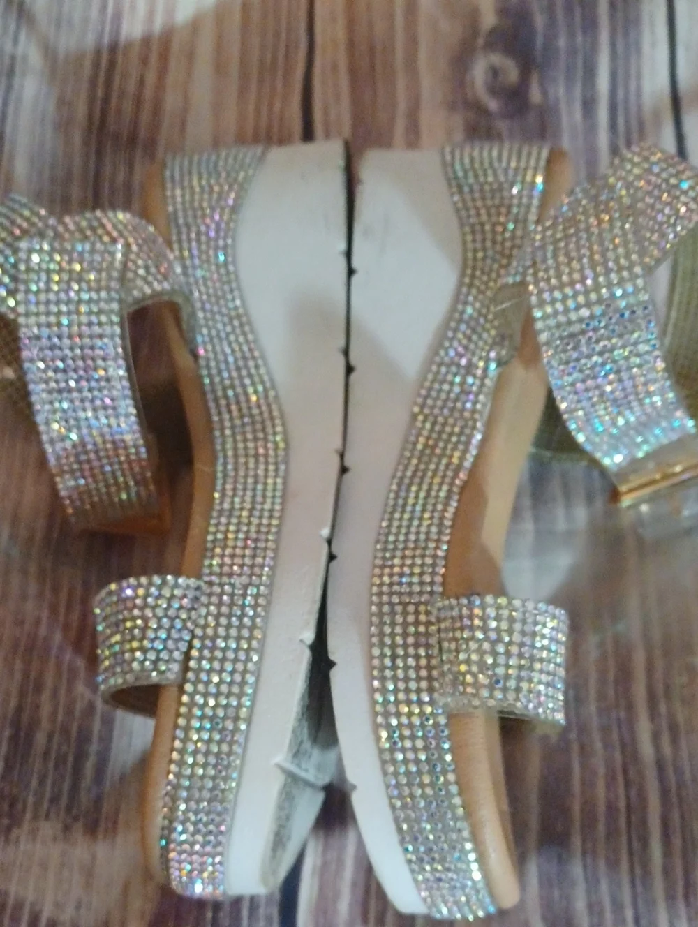 Link Bling Buckle Sandals Little Girl Sz 12